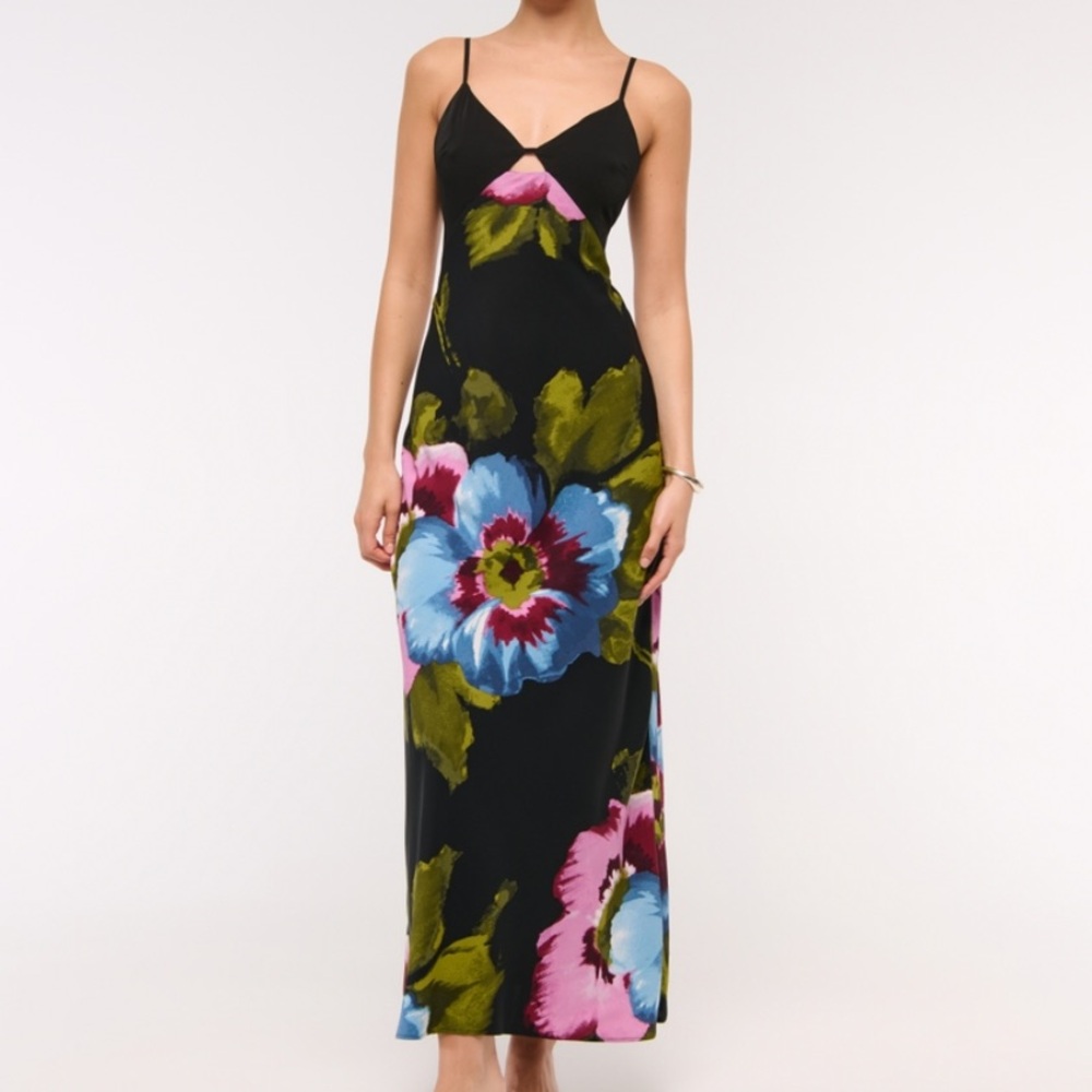 The A&F Julia Slip Cutout Floral Maxi Dress